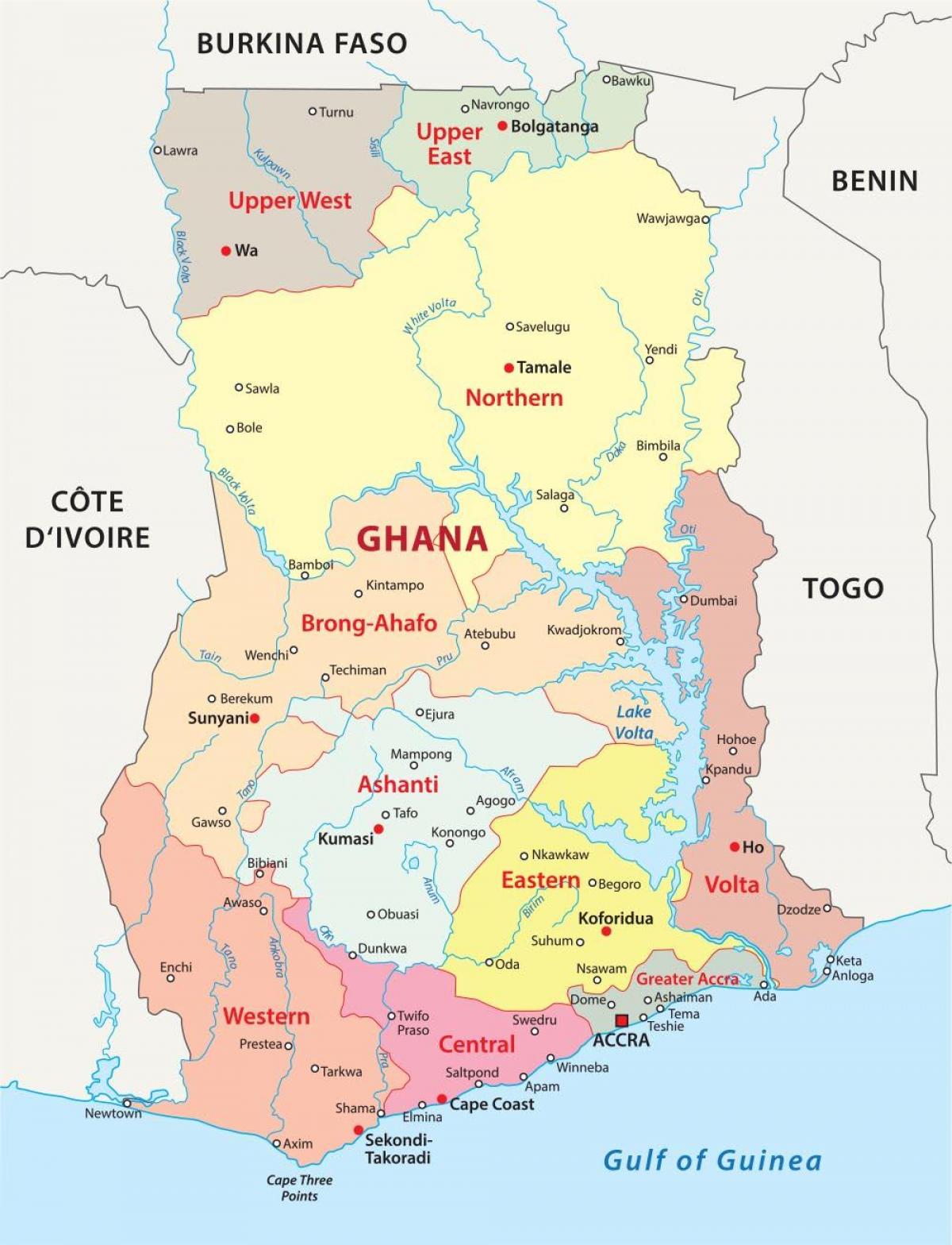 mapa ghana erakutsiz auzoetan