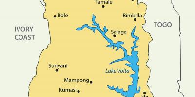 Ghana mapa hiri